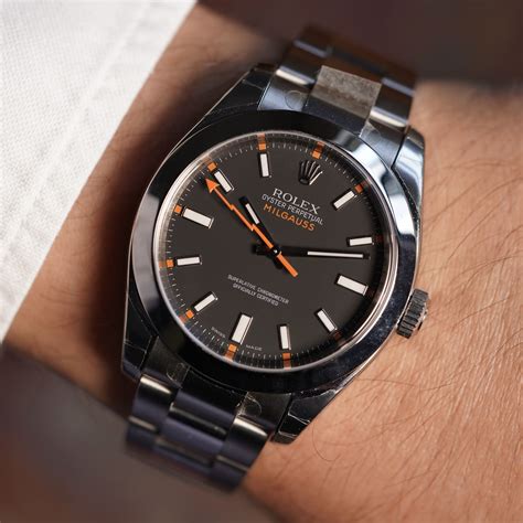 rolex milgauss black dial review|Rolex Milgauss black dial discontinued.